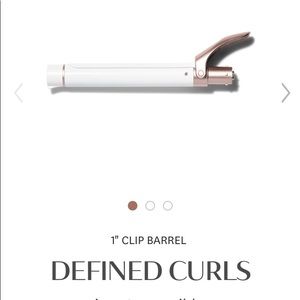 T3 1 inch clip barrel curling iron - in box